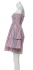 Abito a righe off shoulder